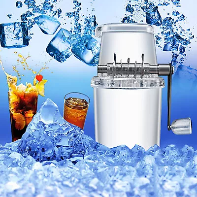 Manual Ice Crusher Shaver Portable Shaved Ice Machine Hand Snow Cone Maker New • $24