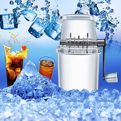 Manual Ice Crusher Shaver Portable Shredding Machine Hand Snow Cone Maker Party • $24