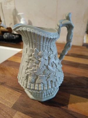 Victorian Ridgway & Abington Relief Moulded Stoneware Sylvan Jug; C1849.- 22cm • £19.99