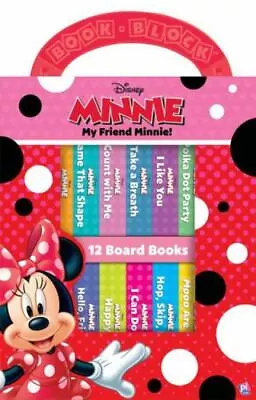 Disney - My Friend Minnie Mouse - My First Library 12 Board Book Block Set • $8.39