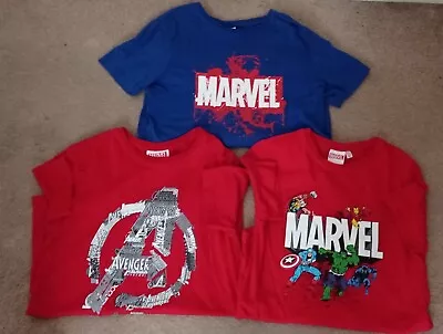 3 X Marvel T-shirt Age 11-12 • £8