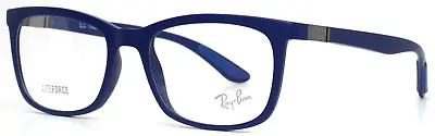 RAY BAN Liteforce RB7230 5207 Sand Blue Unisex Rectangle Eyeglasses 54-19-145 • $49.99