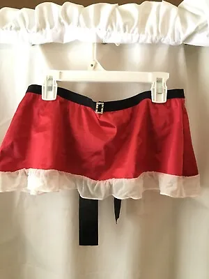 Apron Mini-Skirt - Mrs Clause For Christmas Holiday Novelty  • $9.99