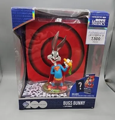 Movie Maniacs 7  Posed WB100 Wave 1 - Bugs Bunny As Superman Nonmint Box • $23.98