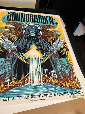 Soundgarden Toronto 2011 Munk One Poster SIGNED SN! • $699