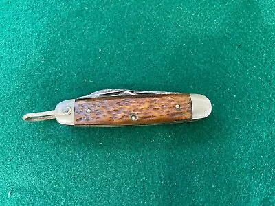 WW2 Kingston  ARMY Engineers Pocket Knife  With Jigged Bone  MADE IN USA Ulster • $35