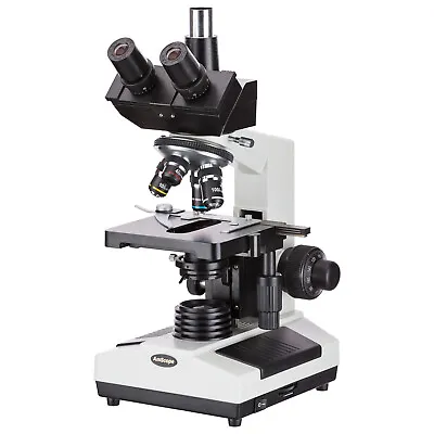 AmScope 40X-2500X Trinocular Compound Microscope Mult-Use Biological Lab Clinic • $285.99