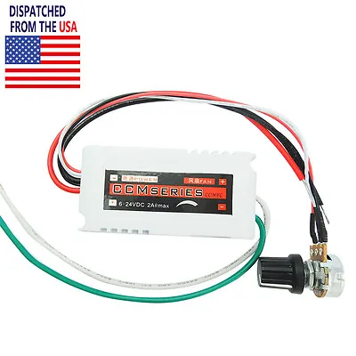 DC 12V PWM Motor Speed Control Controllor For Fan Pump Oven Blower With Switch • $8.15