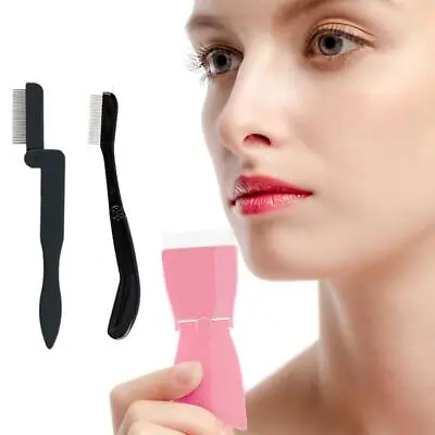1x Folding Eyelash Curler Comb Lash Separator Mascara Lift Curl Makeup Too 7Y3E • £1.91