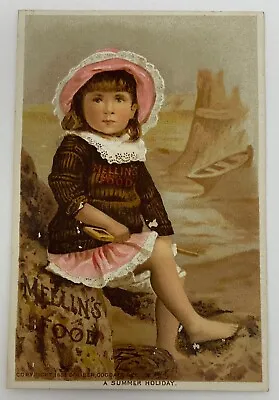 1885 Mellin's Food For Infants And Invalids Boston MA Victorian Trading Card • $4.99