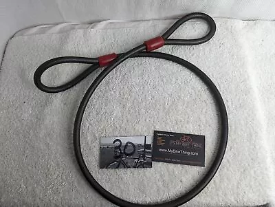 1/2  (12mm) Bike Security Cable 4 Feet Anti Theft Steel Vinyl Coated • $4.95