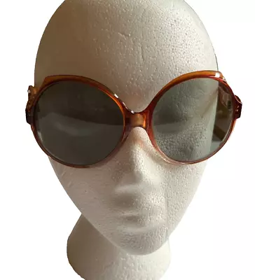 Vintage Sunglasses Made In France Womens Boho Hippy Groovy Round Mod 1970s • $24.99