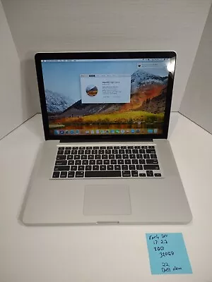 Apple MacBook Pro 15.4  2.2Ghz I7 8GB RAM 320G HDD 1440x900 QHD AMD RADEON.  • $120