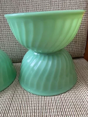 Fire King Jadeite Swirl Bowl 9 Inch • $29.99