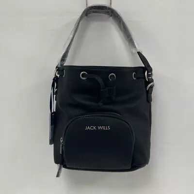 Jack Wills Shoulder Bag Black New RMF03-RH • £7.99