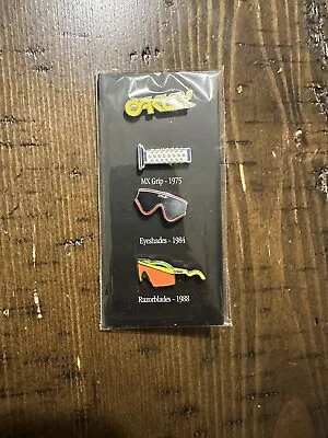 Oakley Icon Collector Hat Pin Set  Grip Razorblades Eyeshades Rare • $210