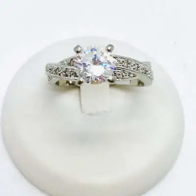 Sterling Silver Lady's Cubic Zirconia Ring (000983) • $75.99