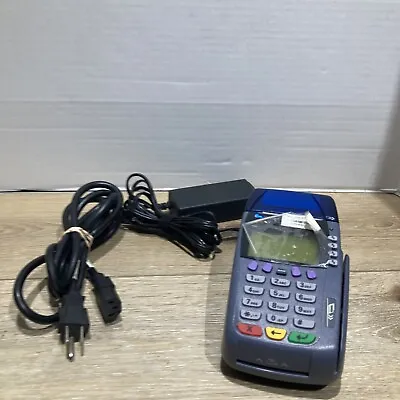 Verifone Omni 3750 POS Credit Card Terminal Chip Reader SOLD AS IS *Power TESTED • $22.95