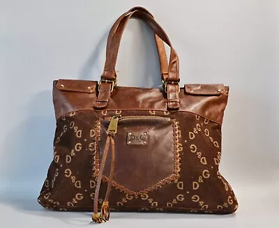 Vintage DOLCE & GABBANA Authentic RARE Women's Monogram Handbag Italy • $249.99