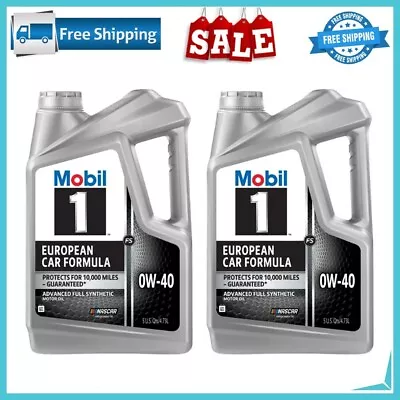 🔥2 PACK🔥 Mobil 1 FS European Car Formula Full Synthetic Motor Oil 0W-40 5 Qt • $52.98