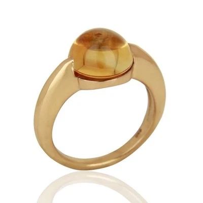 $85.02 • Buy Citrine 925 Sterling Silver Handmade Design Ring Gemstone Jewelry