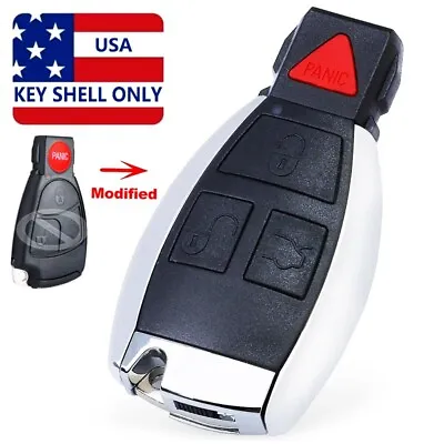 For Mercedes-Benz C E S CLS CLK ML SLK Upgraded Remote Key Shell Case Fob • $17.99