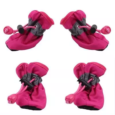 Pet Dog Rain Shoes For Dogs Booties Rubber Portable Anti Slip Shoes Y3 • $7.50