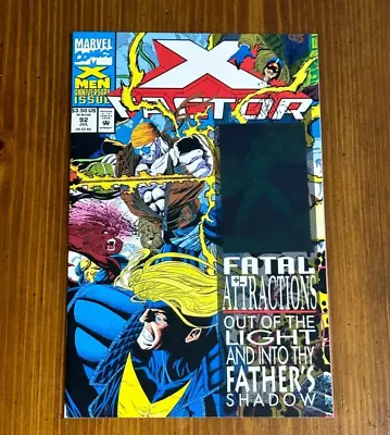 X-Factor #92 Hologram Cover Marvel 1993 Fatal Attractions 1st Appear Exodus • $7