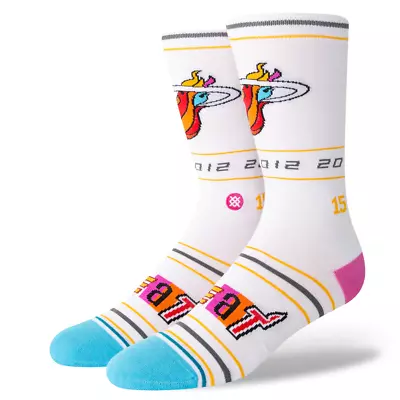 Miami Heat NBA Basketball Stance 2022/2023 City Edition Socks Large - 1 Pair • $36.79