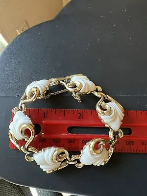 Vintage CORO White And Golden Bracelet • $16