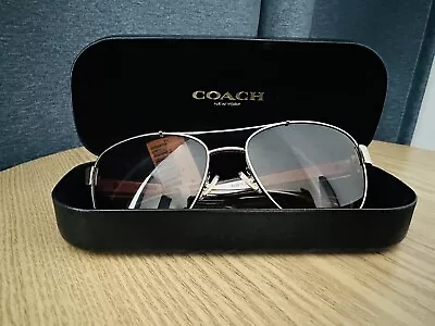 Coach HC 7064 L151 Light Gold 926513 Sunglasses Brown Gradient Lens • $180