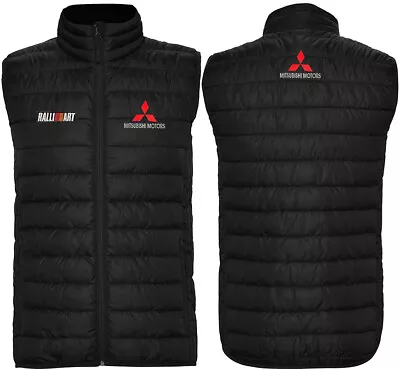 Mitsubishi RALLIART Sleeveless Jacket Gilet Vest Sport Embroidered Logos • $46.96