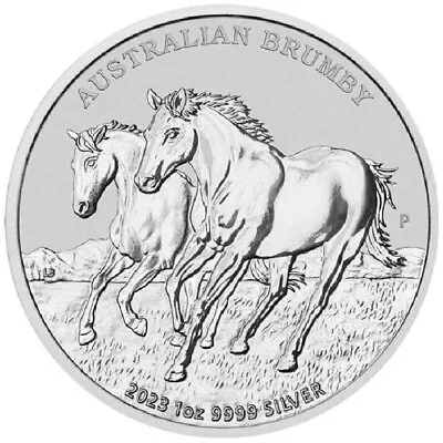 2023 Perth Mint AUSTRALIAN BRUMBY 1 Oz 9999 Fine Silver Bu Coin In PM Capsule. • £35