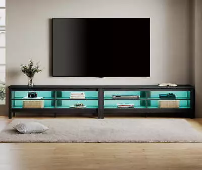 TV Stand For 100 Inch TV Entertainment Center Wood TV Media Console Table  • $232.50