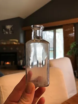 Vintage  Clear Glass  Medicine Bottle-tonic-alcohol Cork Style • $5.80