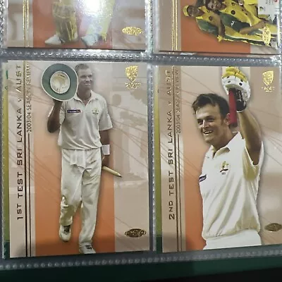 2004/05 ESP Cricket Cards FULL Base Set +... Ltd Edn FOLDER!!! Warne Gilchrist • $125