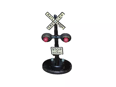 Marx O Gauge Flashing Railroad Signal Crossing Sign • $10