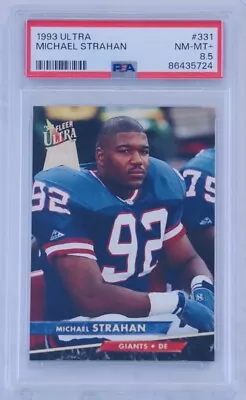 1993 Fleer Ultra Michael Strahan Rookie RC #331 PSA 8.5 NM-MT+ HOF Giants  • $39.99