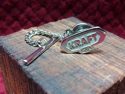 Kraft (4 More) Tie Tack With Chain Sterling Silver • $45