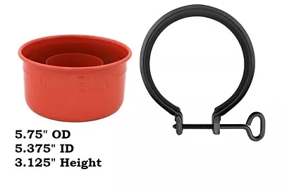Oil Bath Air Cleaner Cup & Clamp For Massey Ferguson 50 65 Tractor • $43