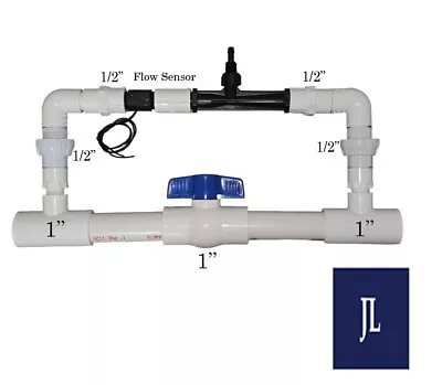 JL-Venturi 1/2  + Flow Sensor With 1  Bypass. Automatic Injection. • $83