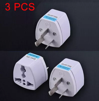 $10.24 • Buy 3pcs US UK EU Universal To AU Australia AC Power Adapter Plug Travel Converter