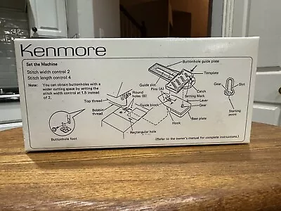 Vintage Kenmore Sewing Machine Buttonholer Foot Guide Plate Templates Set • $8.95