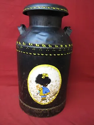 Vintage Antique Heavy Duty Decorated Metal Dairy Milk Can Jug Folk Art • $99.99