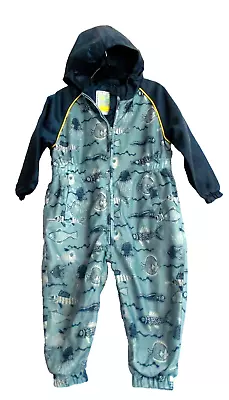 Boy's 12-18months  Packable All In One Rain/ Puddle Suit Sea Creature Pattern • £5.50