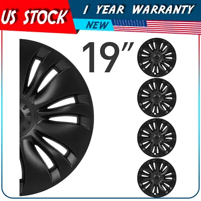 $164.87 • Buy Full 4 Hubcaps Rim 19  Wheel Covers For Tesla Model Y Accessories 2021 - 2022