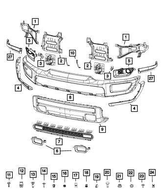 Genuine Mopar Carriage Bolt 68369490AA • $13.92