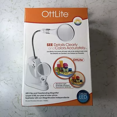 OttLite LED Magnifier Lamp Clip-On / Mount Flexible Craft Hobby Light RARE NIB • $45.95