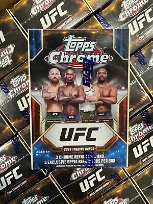2024 Topps UFC Chrome Factory Sealed Blaster Box - NEW IN-HAND! Free Shipping! • $29.99