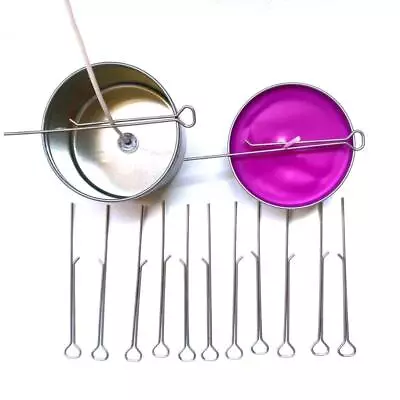 10pcs Candle Wick Holders For Candle Making Metal Wick Centering Tool DIY-Crafts • £5.66